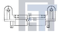 5-533311-2 Стандартные краевые разъемы 40 POSN ECON II HDR ASSY