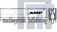 650092-2 Стандартные краевые разъемы AMP .050C/L CEC 91