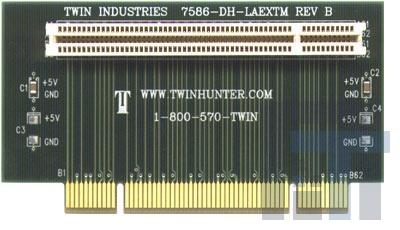 7586-DH-LAEXTM Разъемы PCI Express/PCI DBL HEIGHT LEFT ANG 32 BIT PCI EXTDR