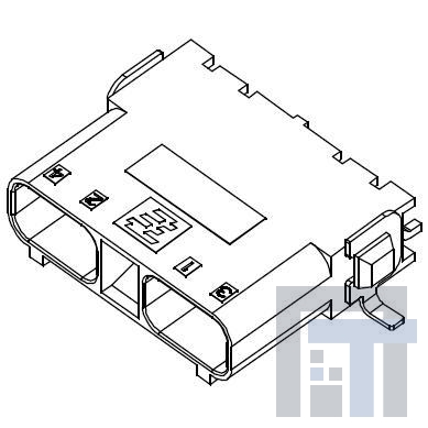 2106056-2 Осветительные коннекторы 2P R/A SMT Header Sealed Plastic Hsg