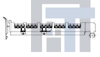 1-1437405-0 Фиксированные клеммные колодки AB21WHM=AB 17 CKT TIN 4CKT GOL