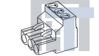 1-1546108-0 Съемные клеммные колодки 10P R/A PLUG 5.08MM 300V 15A Gray