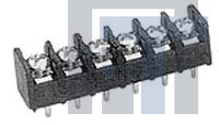 1-1546119-3 Клеммные колодки с изолирующими перегородками TRI-BARRIER STRIP 9P R/A .250