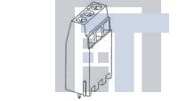 1-282925-2 Фиксированные клеммные колодки TERM-BLOK PCB MNT 90DG 2P 7.62 BLK