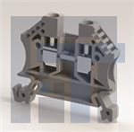 10134253-001LF Клеммные колодки для DIN-рейки SCREW TERMINAL BLOCK 6 GREY