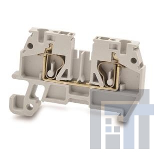 10134336-001LF Клеммные колодки для DIN-рейки SCREWLESS TERM BLOCK Q 2.5 GREY