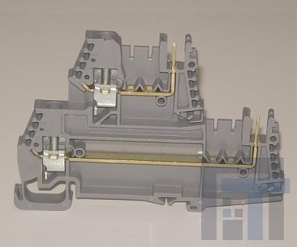 10134355-001LF Клеммные колодки для DIN-рейки 2- STAGE SCREW TERM BLOCK XDV 2.5 VERT