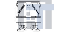 1546164-1 Клеммные колодки для DIN-рейки END SECTION DOVE