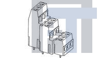 1546233-2 Фиксированные клеммные колодки 2P VERT WIRE RCP 5.08MM 250V 17.5A BK