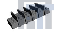 1546306-4 Клеммные колодки с изолирующими перегородками .374 DOUBLE ROW 4P w/ binding screws