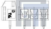 1776244-6 Фиксированные клеммные колодки VERT SIDE WIRE ENTRY 5.0mm B