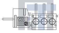 1776253-4 Фиксированные клеммные колодки R/A Top Wire Entry, 3.5mm, HT,