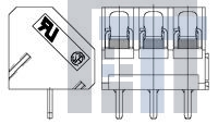 1776258-6 Фиксированные клеммные колодки 45 DEGREE WIRE INLET, 5.08MM
