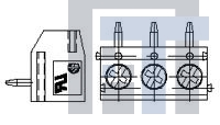 1776267-3 Фиксированные клеммные колодки R/A TOP WIRE ENTRY 5.0MM GRE