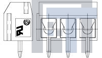 1776269-4 Фиксированные клеммные колодки Vert Side Wire Entry 5.0mm B