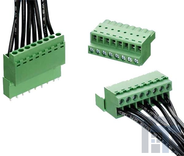 1986484-8 Съемные клеммные колодки FrtStyle Trm Blk Plg 5.08mm 8 POS