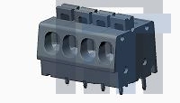 1986775-4 Съемные клеммные колодки SCREWLESS, SW,4P, 5.08 PCB, Low Amp