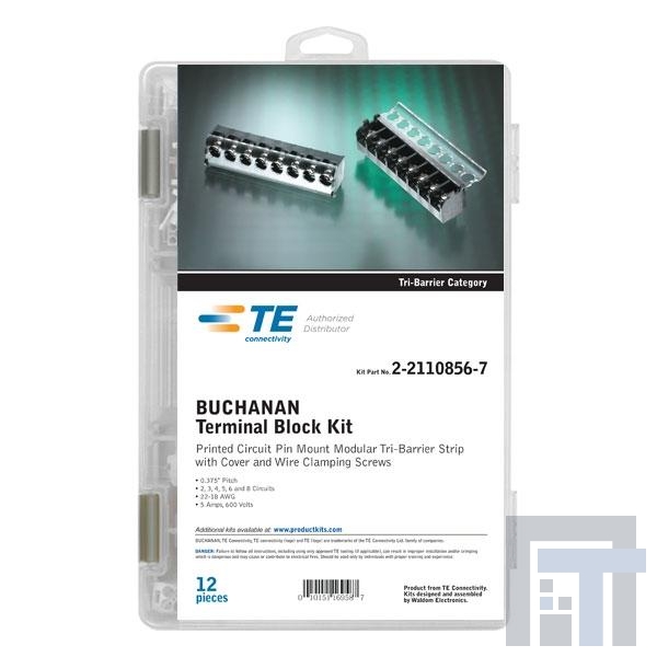 2-2110856-7 Клеммные колодки с изолирующими перегородками P-Ins S/L Rng Trm 6 120 PC Kit