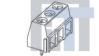2-282836-8 Фиксированные клеммные колодки TERMI-BLOK PCB MOUNT 90 9P KEYED.