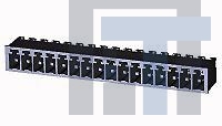 2-284514-6 Съемные клеммные колодки 7 POS TERMI-BLOK HDR DIR. POL.AU FL
