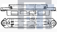 229975-4 Клеммные колодки с изолирующими перегородками ASSY RCPT 50 POS B SLOT GRY HSG