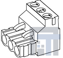 282805-4 Съемные клеммные колодки TERM-BLOCK PLUG 4P R/A .197