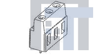 282844-3 Фиксированные клеммные колодки TERMI-BLOK PCB MOUNT 90 3P.