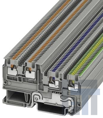 3244449 Клеммные колодки для DIN-рейки Sens/Act Term Block 26-14 AWG, Push-In