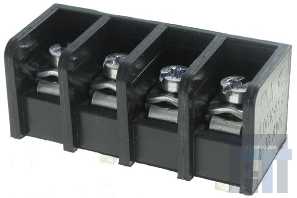 38660-8804 Клеммные колодки с изолирующими перегородками .500 PCB 4P SINGLE TRI-BARRIER 600V