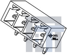 39512-1509 Съемные клеммные колодки 3.81MM EURO HEADER R EADER RA BLK AU 9CKT