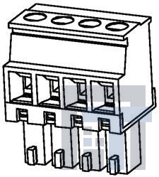 39513-8815 Съемные клеммные колодки 3.81MM EURO PLUG VER T FWE GRN 10AV AU 15