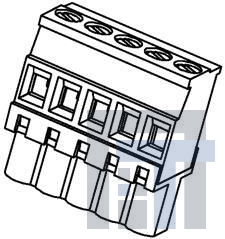39533-7803 Съемные клеммные колодки 5.08MM EURO PLUG VER T RWE GRN 10AV AU 3C