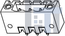 39535-9523 Съемные клеммные колодки 5.08MM EURO HEADER V ERT ME HT GRN AU 23C