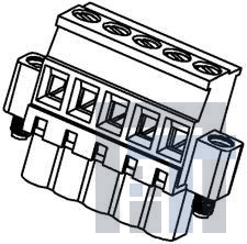 39537-7522 Съемные клеммные колодки 5.08MM EURO PLUG VER T ME RWE GRN AU 22CK