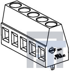 39594-7022 Фиксированные клеммные колодки 5.08MM EUROBLOCK PC VERT GRN 11A 22CKT