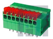39700-0002 Фиксированные клеммные колодки SPRING TERMINAL BLOCK 2C-GREEN