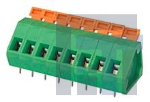 39700-0107 Фиксированные клеммные колодки SPRG TERM BLK LP 5.08MM 45D 7P GRN