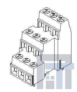 39880-0806 Фиксированные клеммные колодки LOW PROFILE 3 LEVEL 5.08 6 ASY