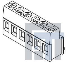 39880-1202 Фиксированные клеммные колодки EURO TERM BLOCK 5.08 5.08MM 2 POS RT ANGL