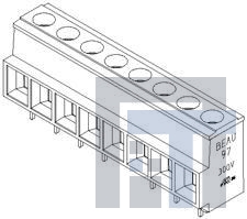 39970-0102 Фиксированные клеммные колодки 10.16MM HI POWER 2P