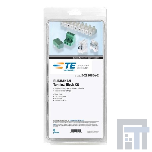 5-2110856-2 Клеммные колодки с изолирующими перегородками TSB2000 Trm Blk 19 PC Kit