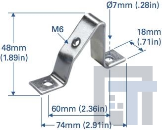 CA603 Комплектующие для клеммных колодок SUPPORT BRACKETS