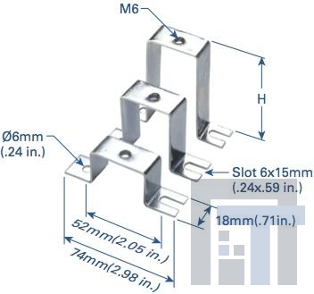 CA703 Комплектующие для клеммных колодок Mounting Track 2M