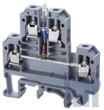 CDL4U(E)N1 Клеммные колодки для DIN-рейки DblLvl TB 25A 600V22-12