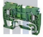CSCG4T Клеммные колодки для DIN-рейки Grnd Blck Sprng clmp