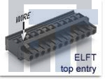 ELFT02450 Съемные клеммные колодки Power Plug .3in 2 Pos. Top Entry