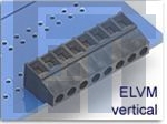 ELVM10900 Съемные клеммные колодки Vertical Wire Entry HEADER 10 PIN .15