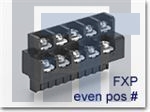 FXPT08200 Клеммные колодки с изолирующими перегородками FLEXIPLUG 5.08MM 8POS BLACK