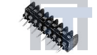 JC6-P107-06 Клеммные колодки с изолирующими перегородками 6P TERM BLK PCB .375