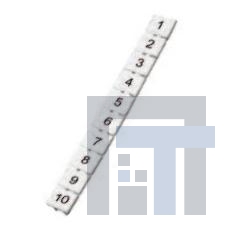 MT6-V-1-10 Комплектующие для клеммных колодок Tag 6mm Vert,, 1-10 Sold by Pack of 100
